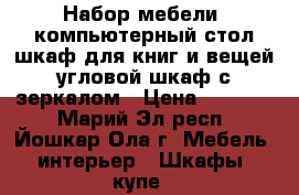 Набор мебели: компьютерный стол,шкаф для книг и вещей,угловой шкаф с зеркалом › Цена ­ 22 000 - Марий Эл респ., Йошкар-Ола г. Мебель, интерьер » Шкафы, купе   